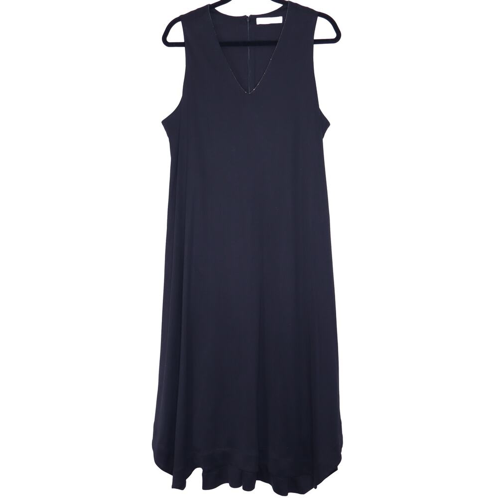 FABIANA FILIPPI Bead-Embellished Sleeveless Dress Black Jersey Knit Women's XL